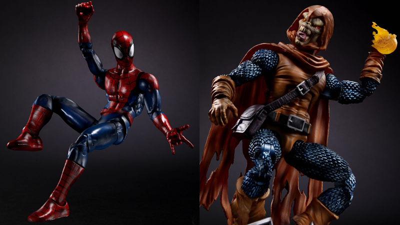 Marvel Legends Ultimate Spider-Man and Hobgoblin.
